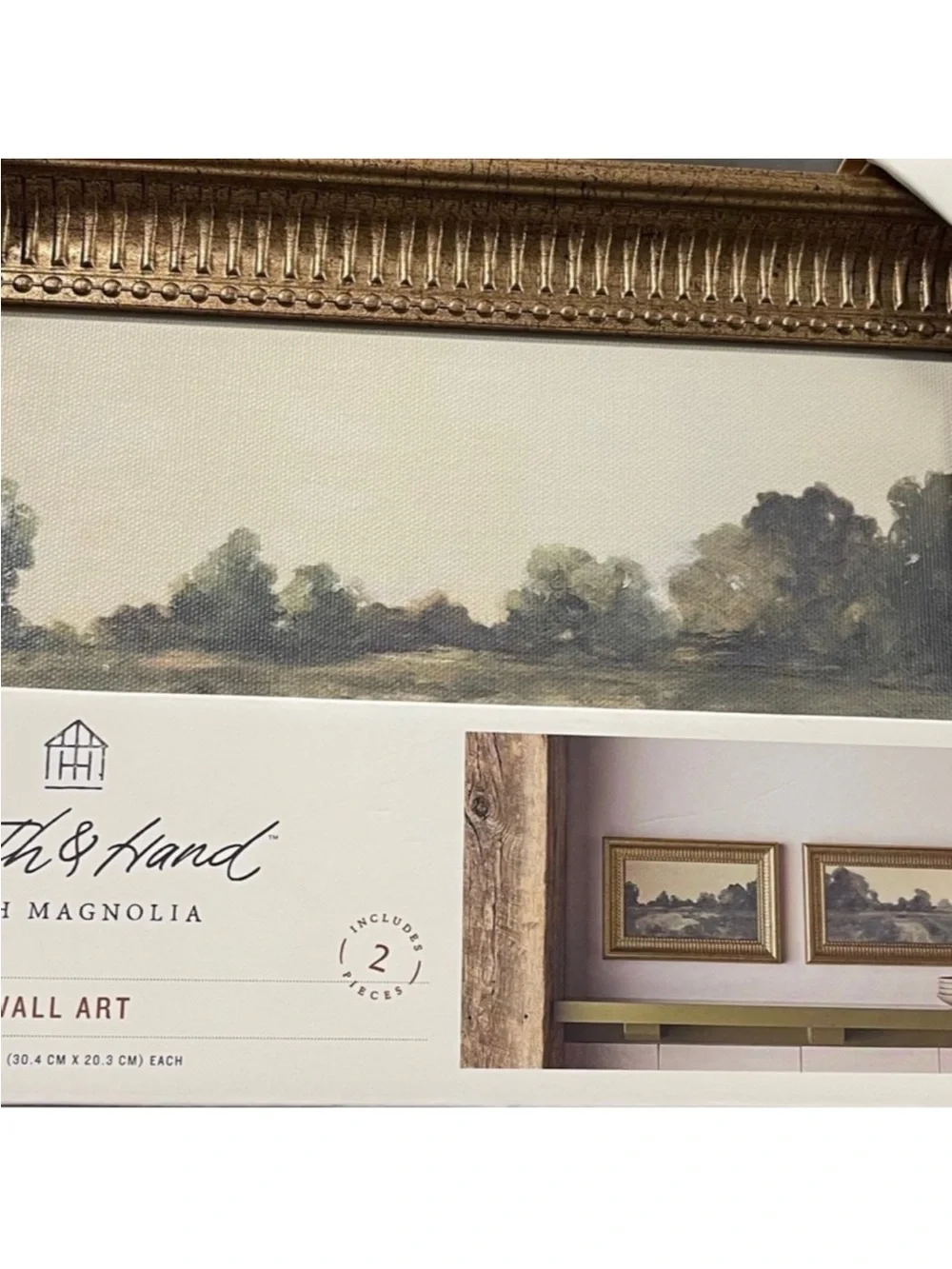 Hearth and Hand Gold Framed Landscape Wall Art - Set of 2
